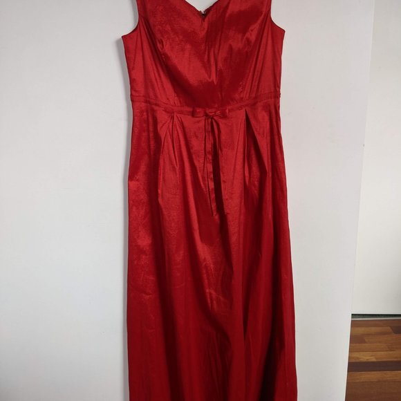Collectif Miss Scarlet red maxi dress XL/16 - Picture 2 of 5